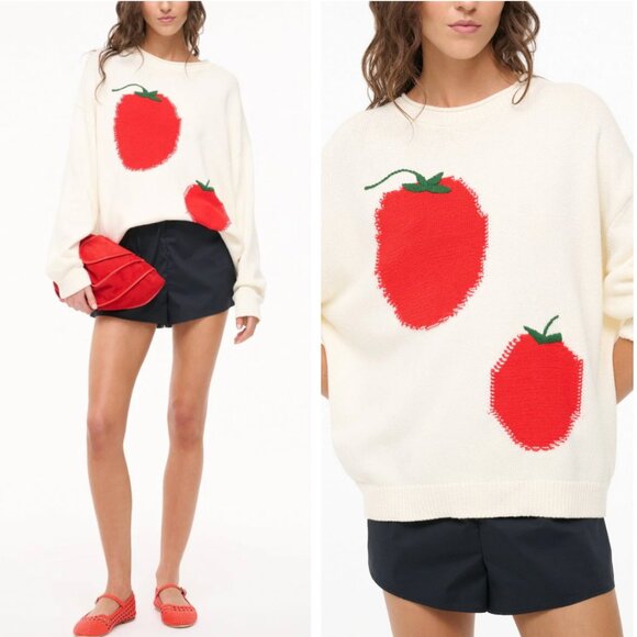 STAUD Sweaters - NWT STAUD Giada Sweater Roma Ivory Causal Holiday Cotton Knit